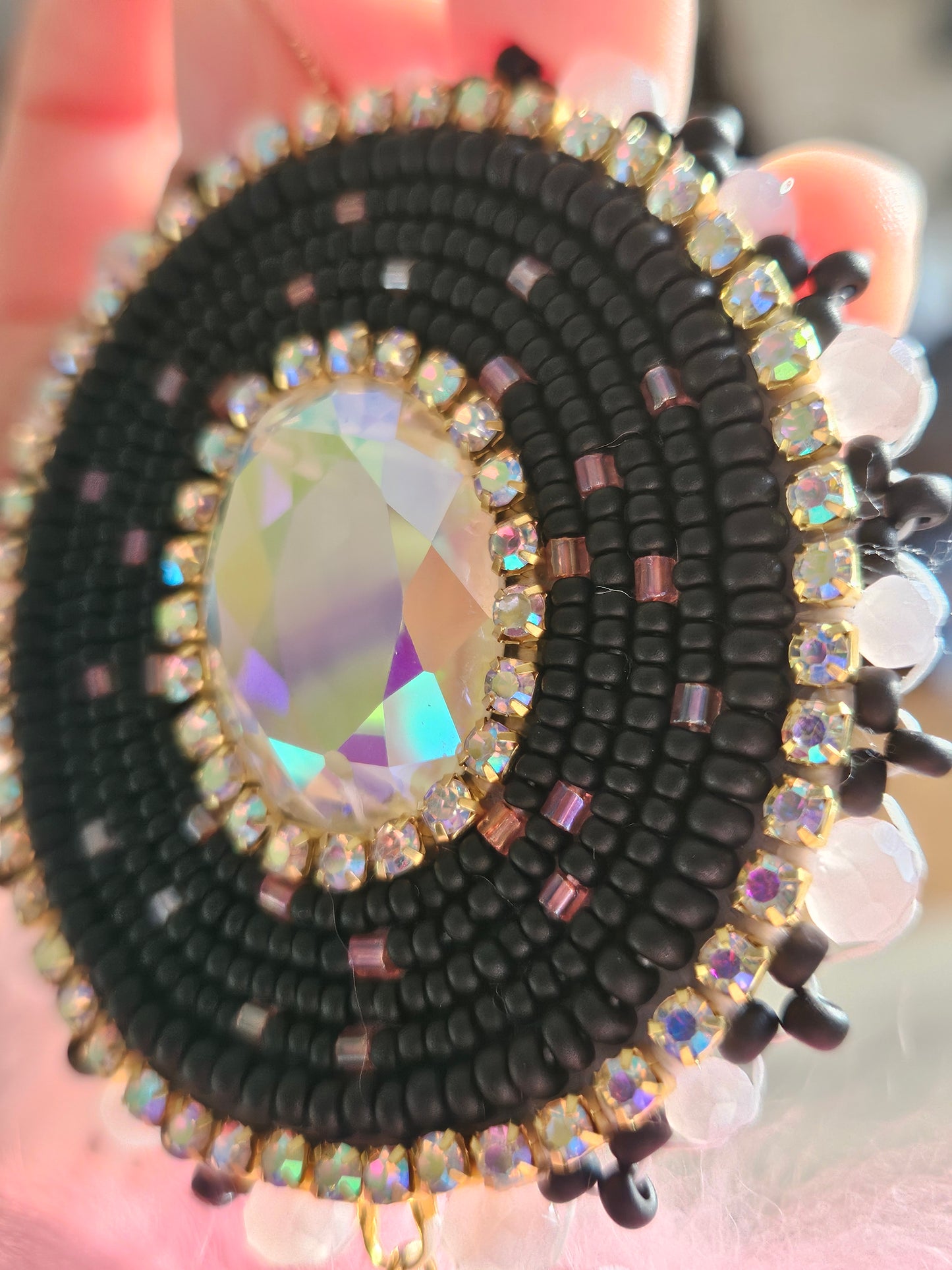 Pink Galaxy Earrings