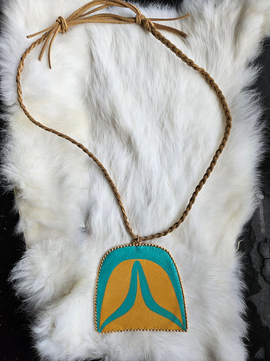 Split-U Leather Pendant