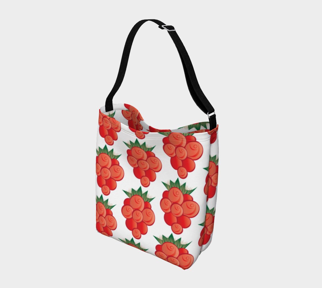Salmonberry White Day Tote