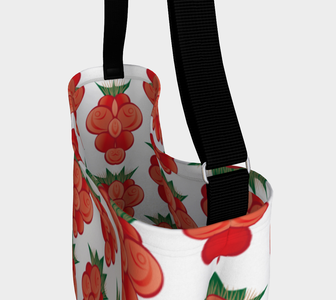 Salmonberry White Day Tote