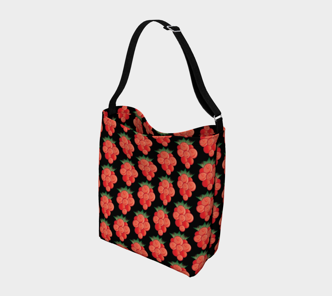 Salmonberry Day Tote Black