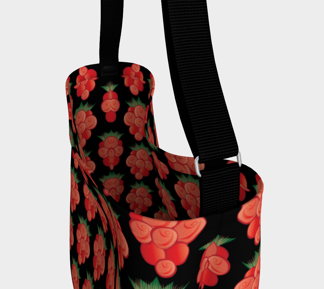 Salmonberry Day Tote Black