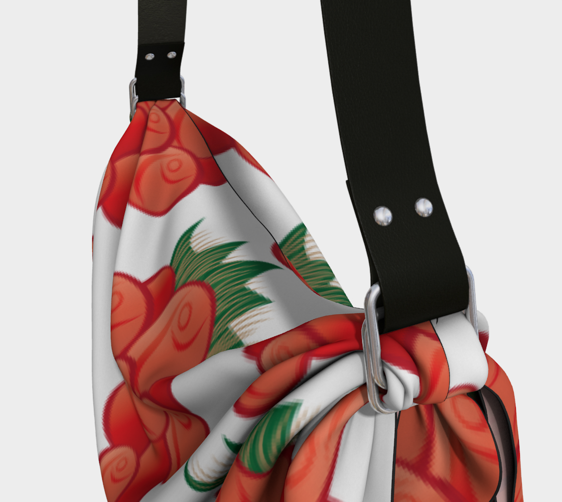 Salmonberry White Origami Tote