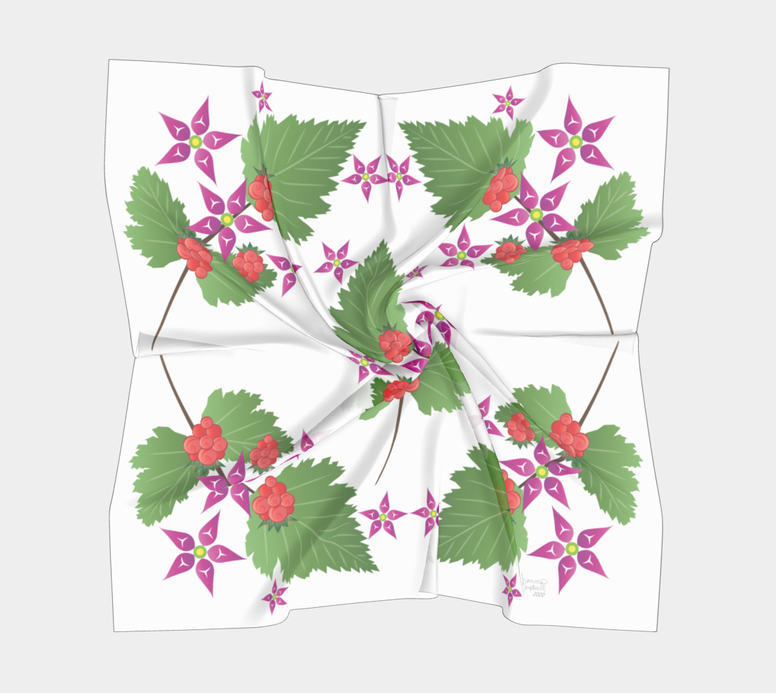 Salmonberry Branch Scarf