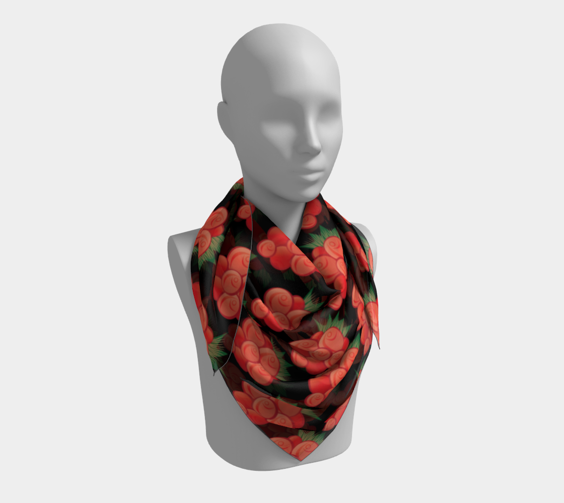 Salmonberry Square Scarf