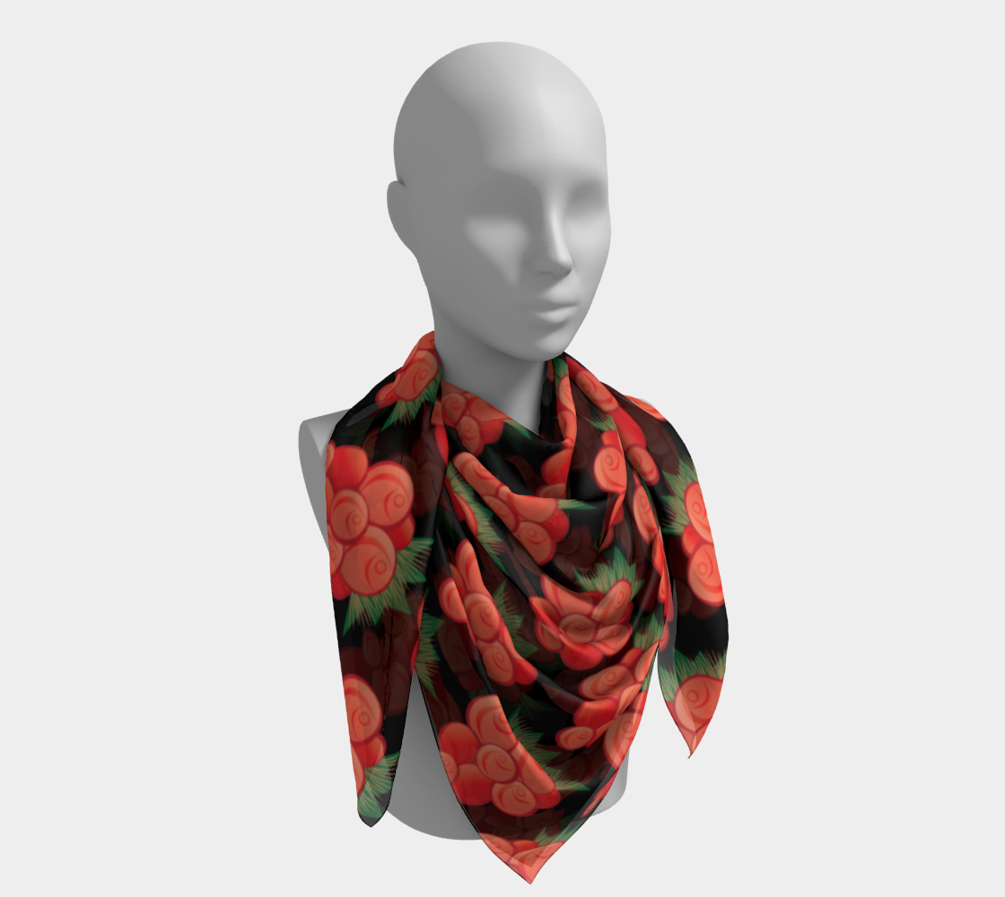 Salmonberry Square Scarf