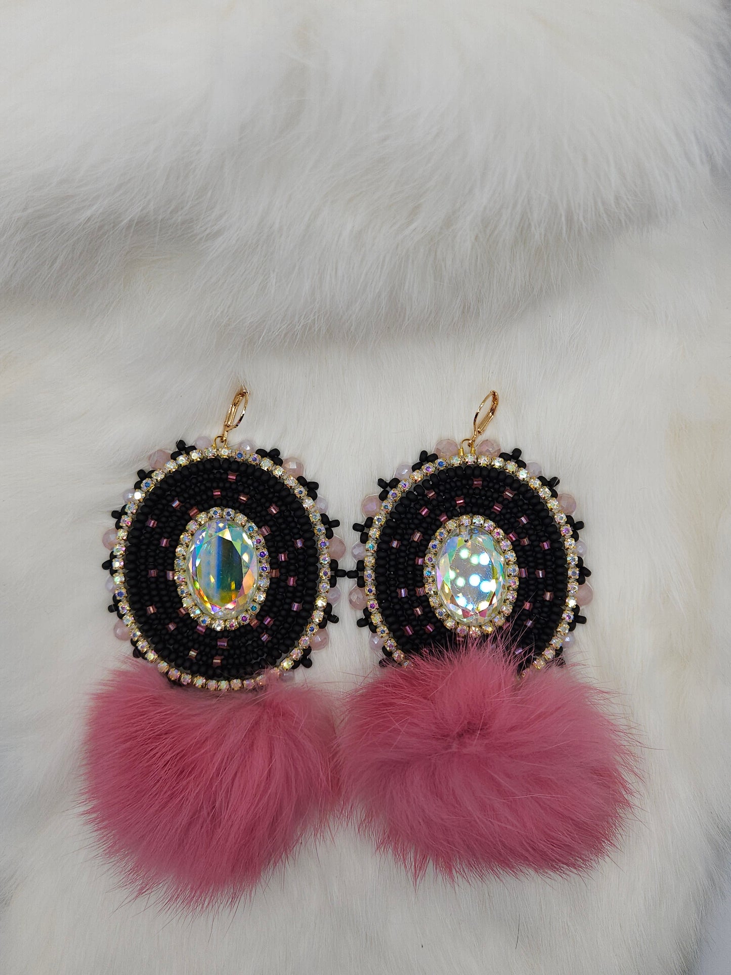 Pink Galaxy Earrings