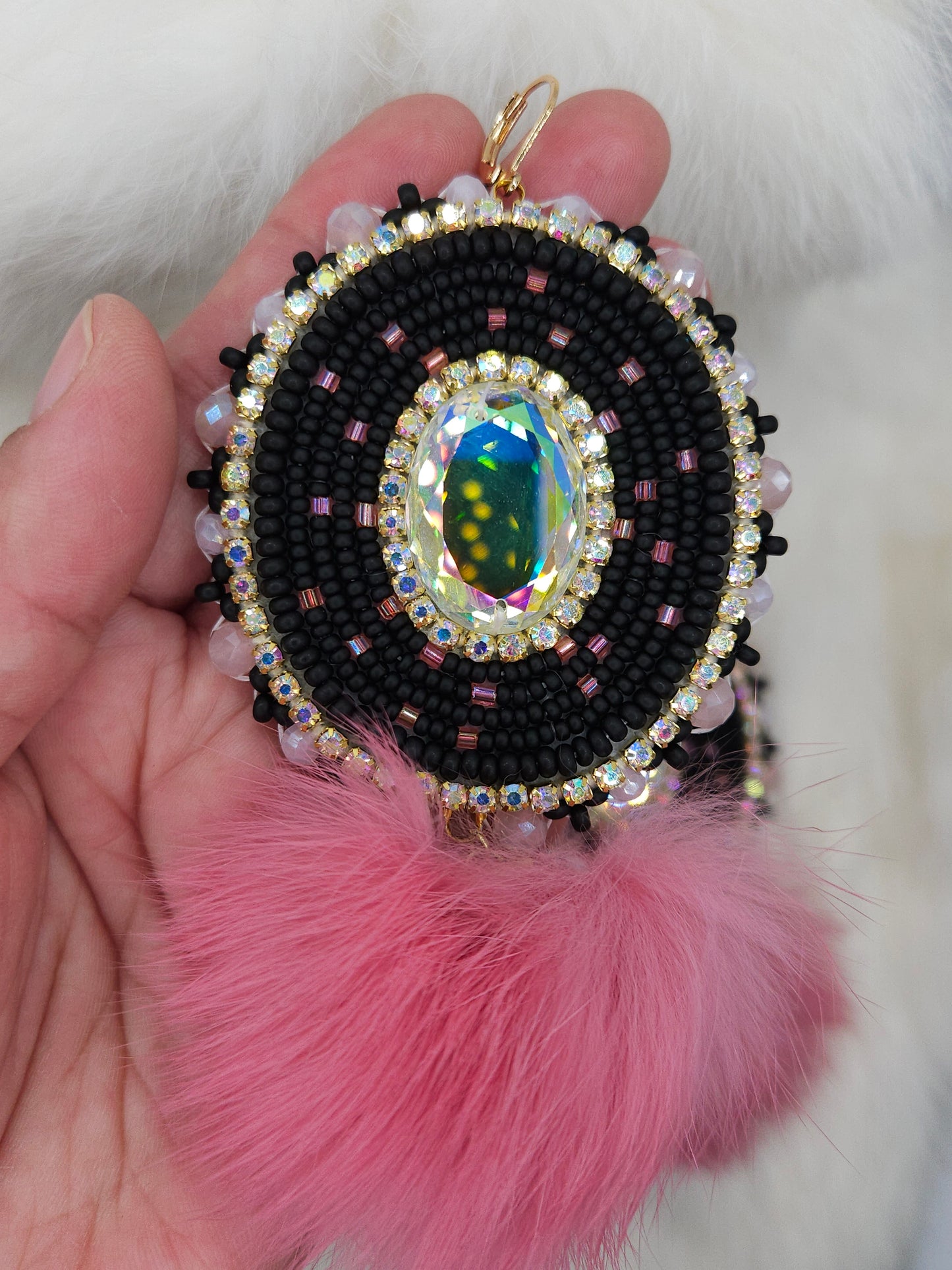 Pink Galaxy Earrings
