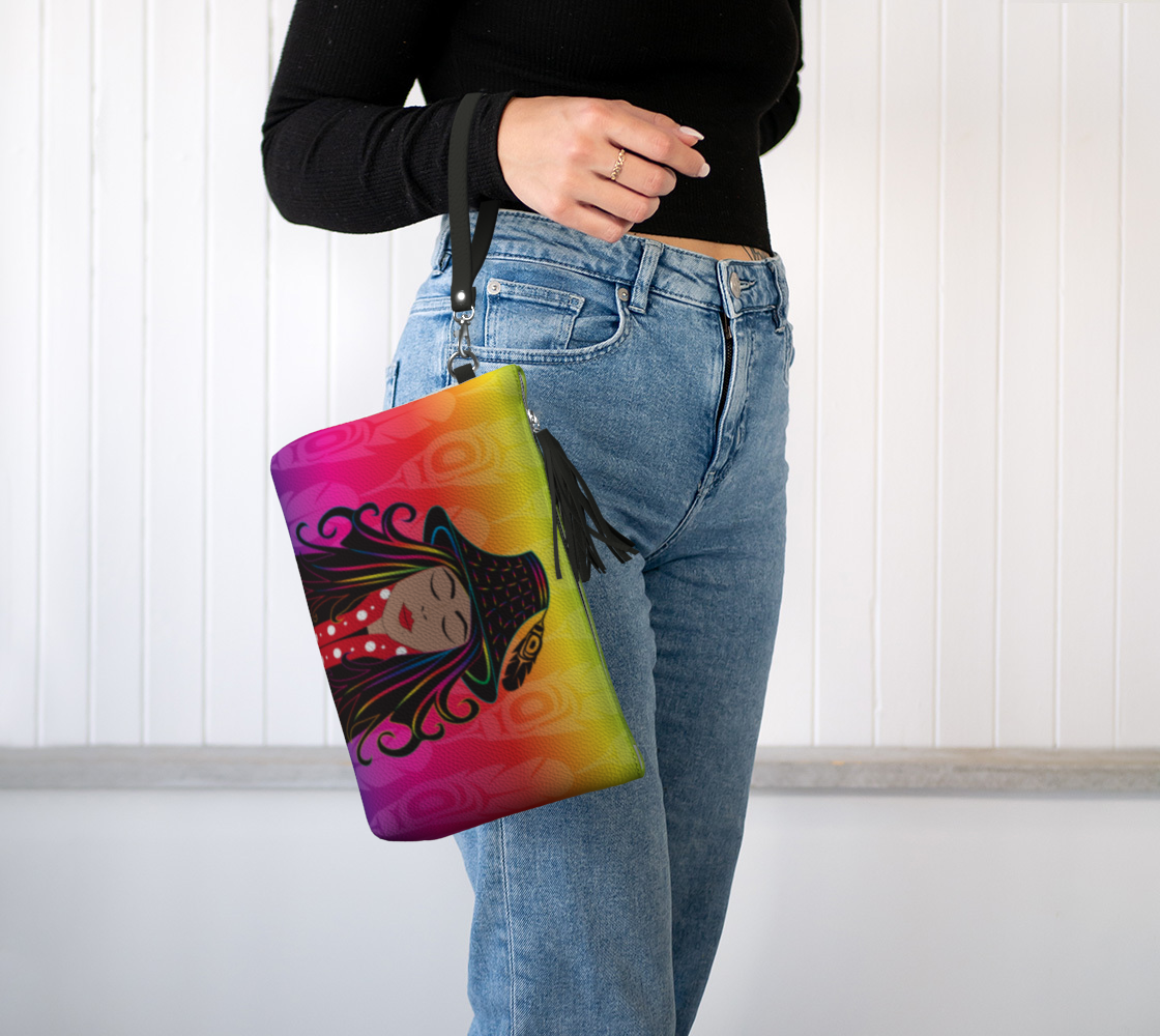 Vegan Leather Makeup Bag - Daxgyet Design