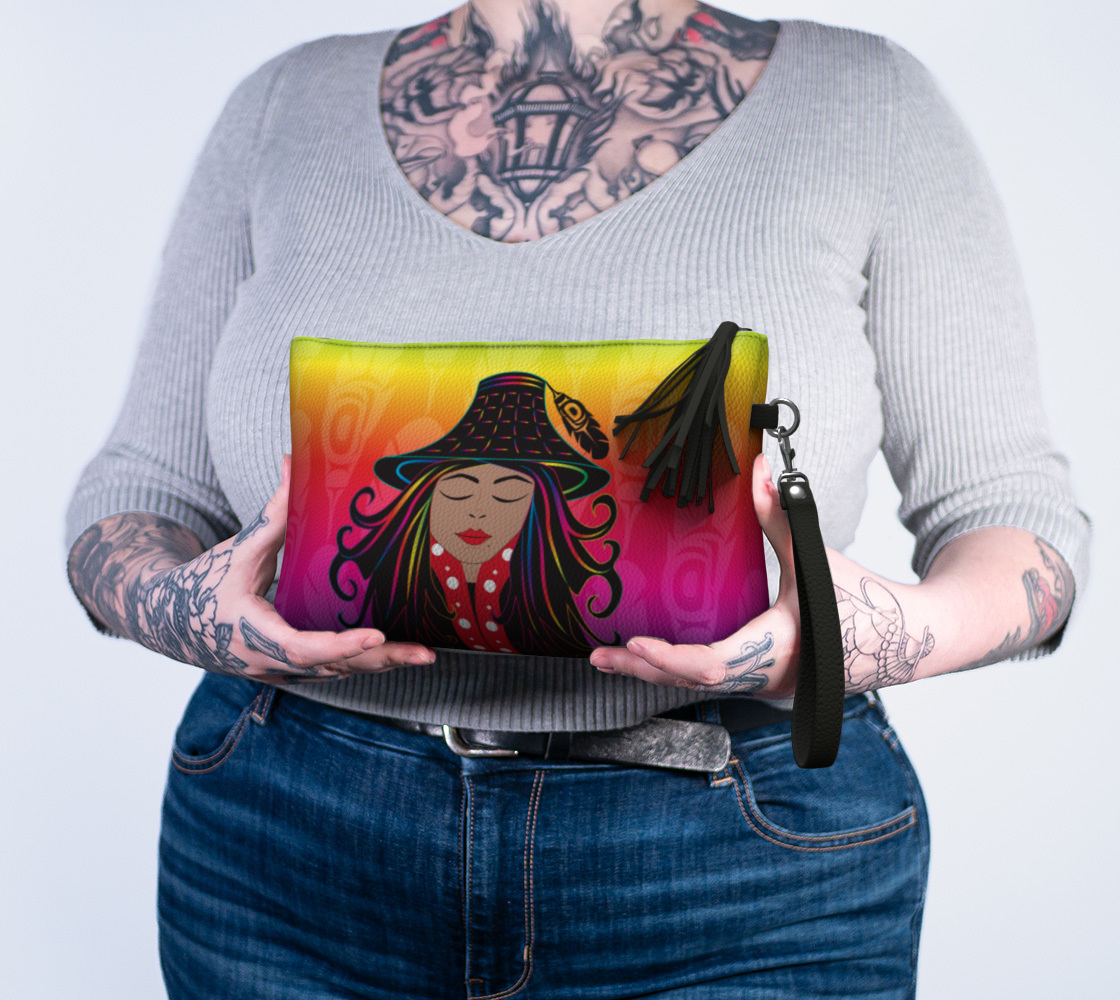 Vegan Leather Makeup Bag - Daxgyet Design