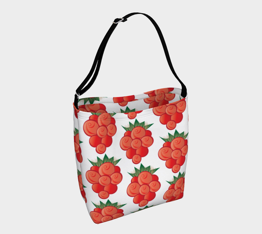 Salmonberry White Day Tote