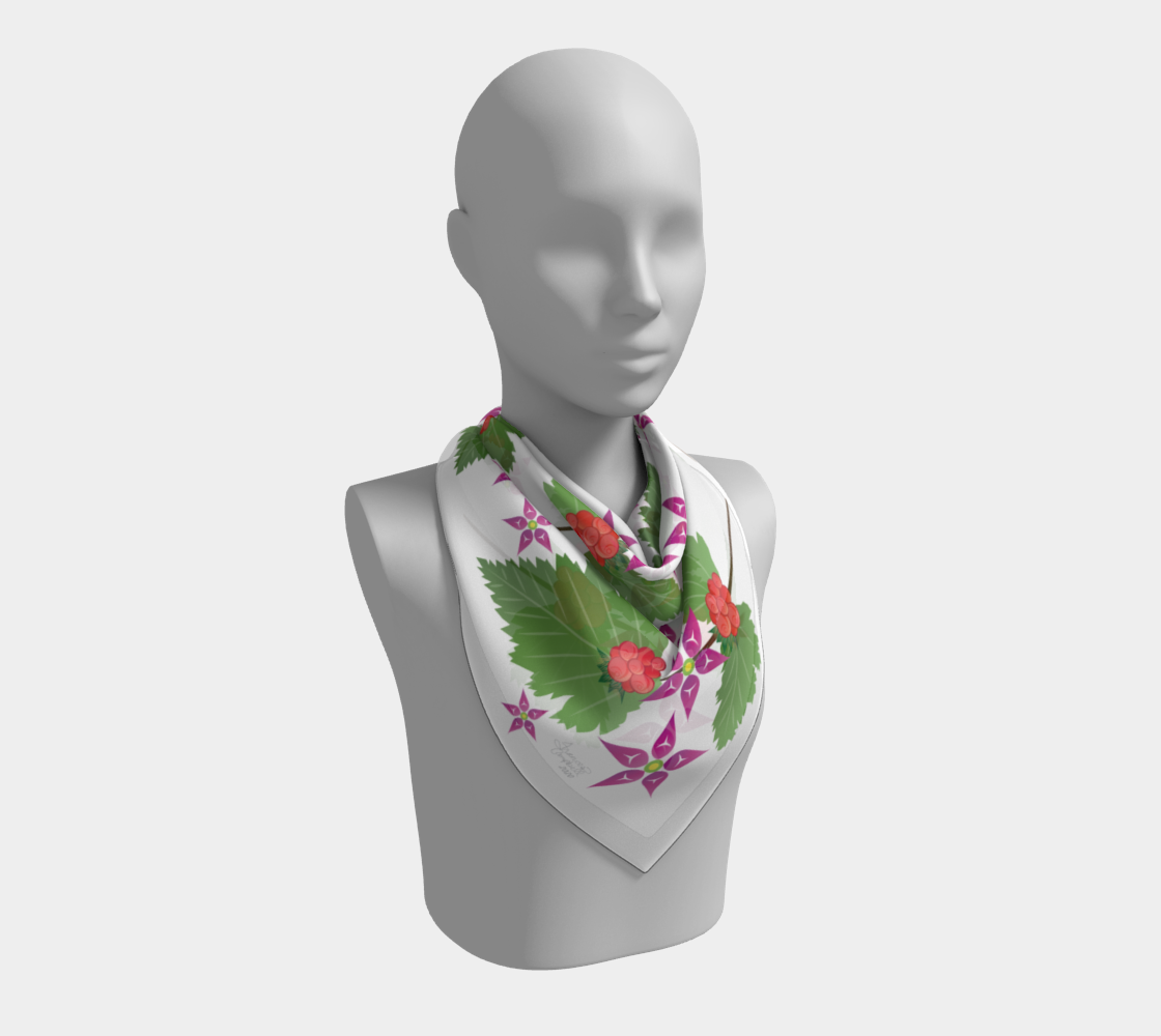Salmonberry Branch Scarf