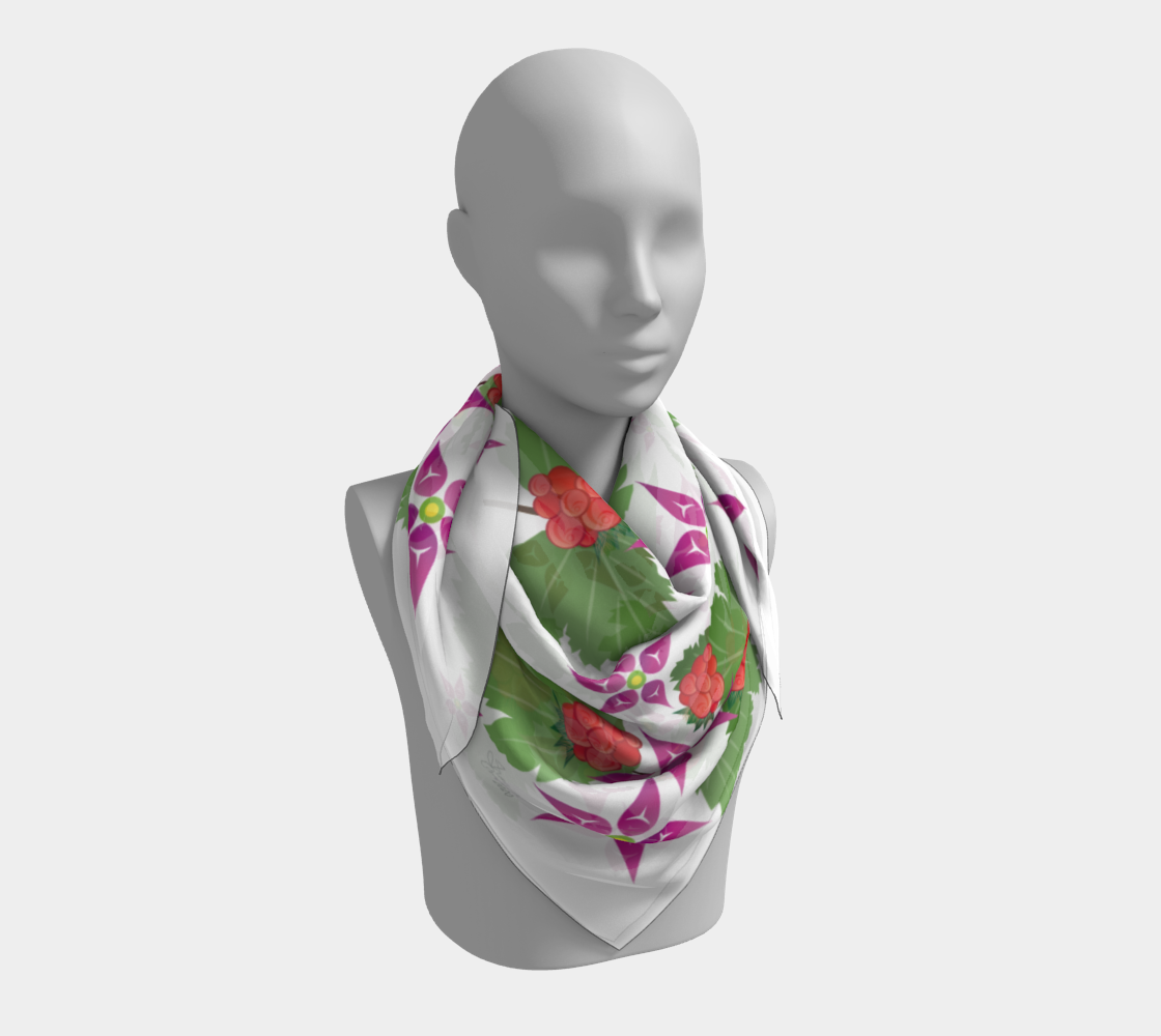 Salmonberry Branch Scarf