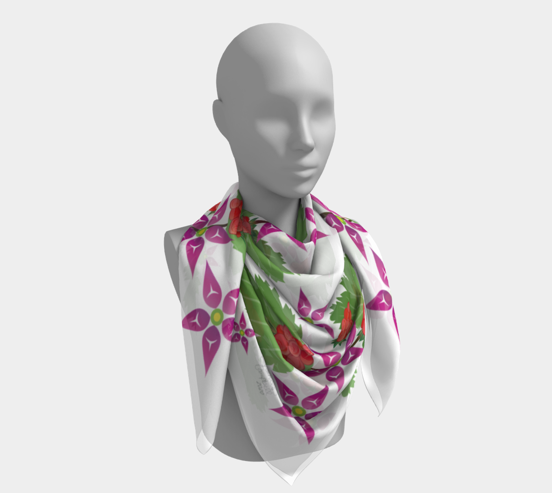 Salmonberry Branch Scarf
