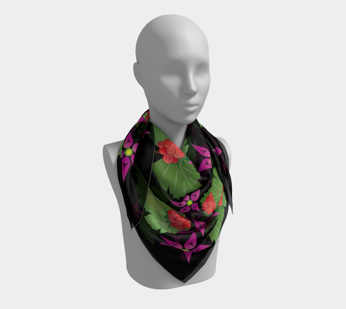 Salmonberry Branch Scarf