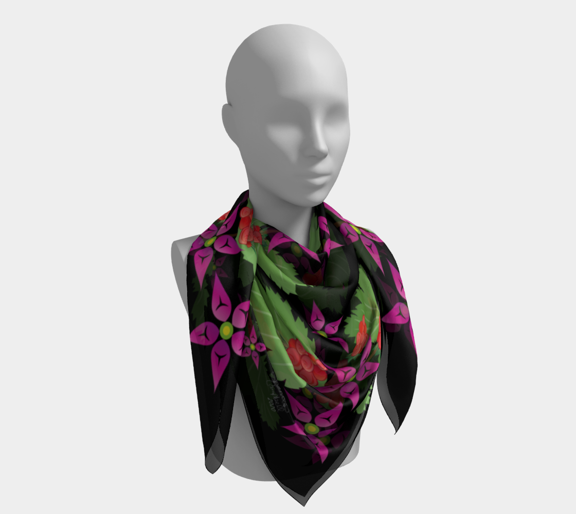 Salmonberry Branch Scarf