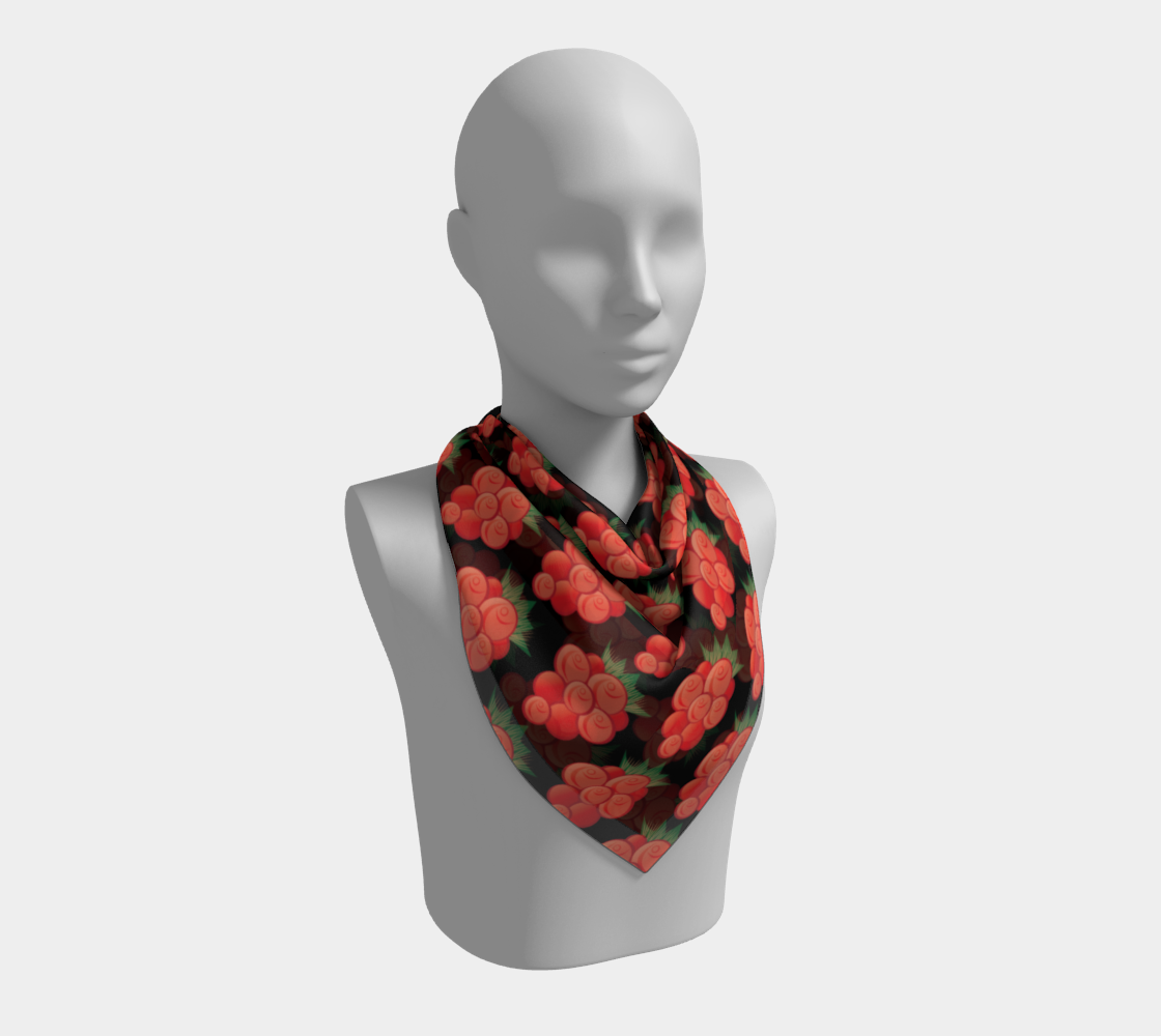 Salmonberry Square Scarf